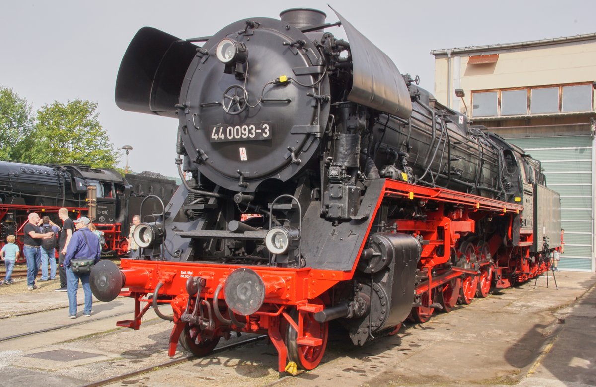 44 0093-3 zu Gast bei den XXII Dampfloktagen in Meiningen am 2.09.2016