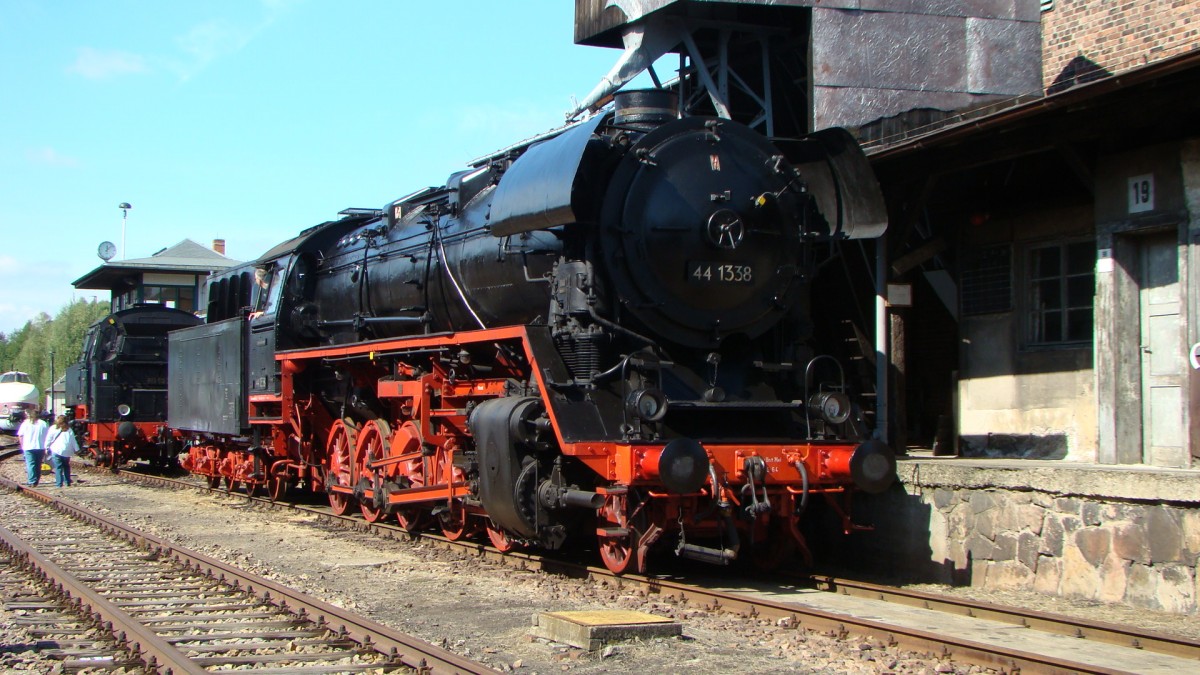 44 1338, in Eisenbahnmuseum Chemnitz Hilbersdorf, 14.09.2013