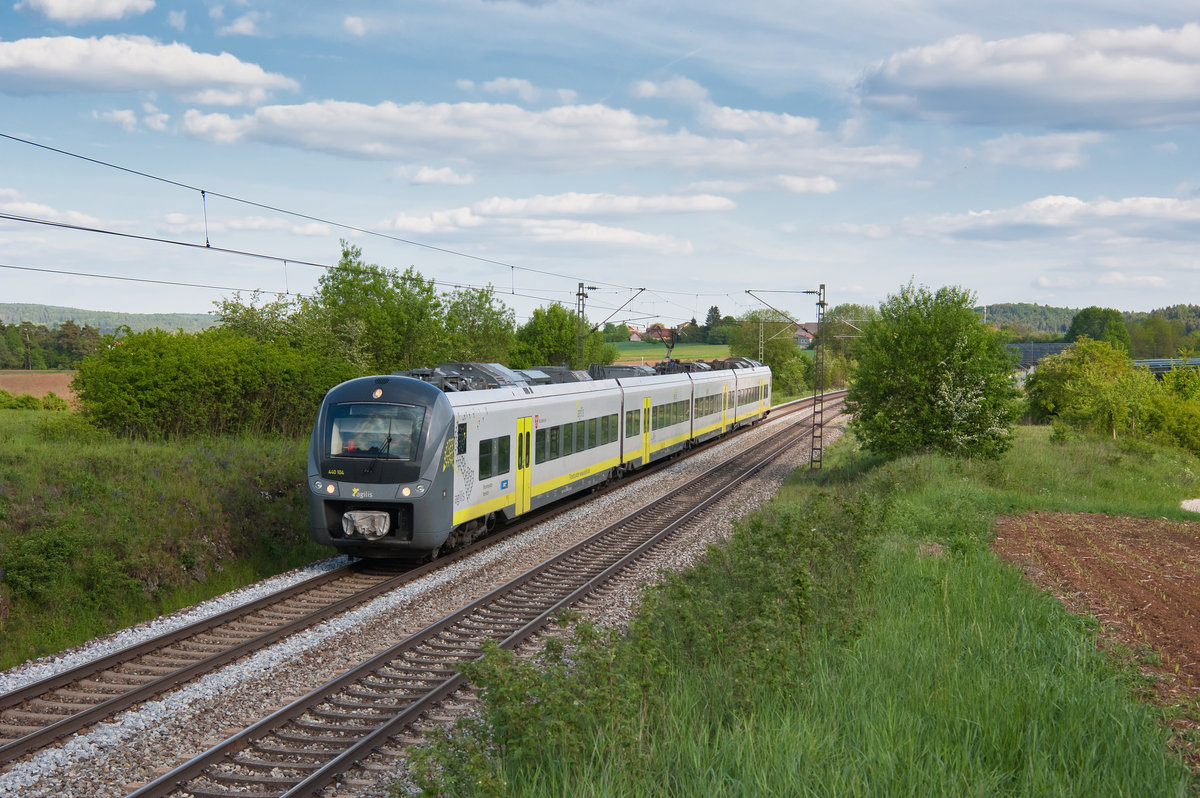 440 104 als ag 84340 (Regensburg Hbf - Parsberg) bei Dettenhofen, 23.05.2019
