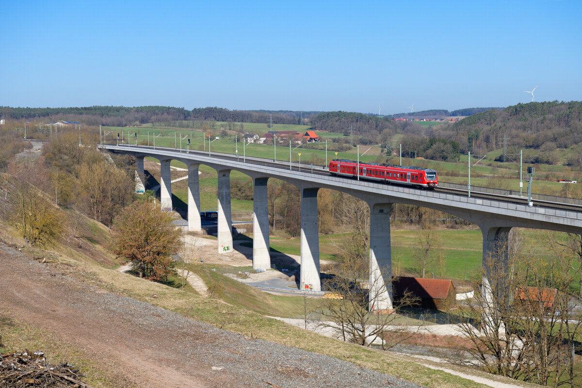 440 313 DB Regio als RB 58797 (Neustadt (Aisch) Bahnhof - Nürnberg Hbf) bei Emskirchen, 30.03.2021