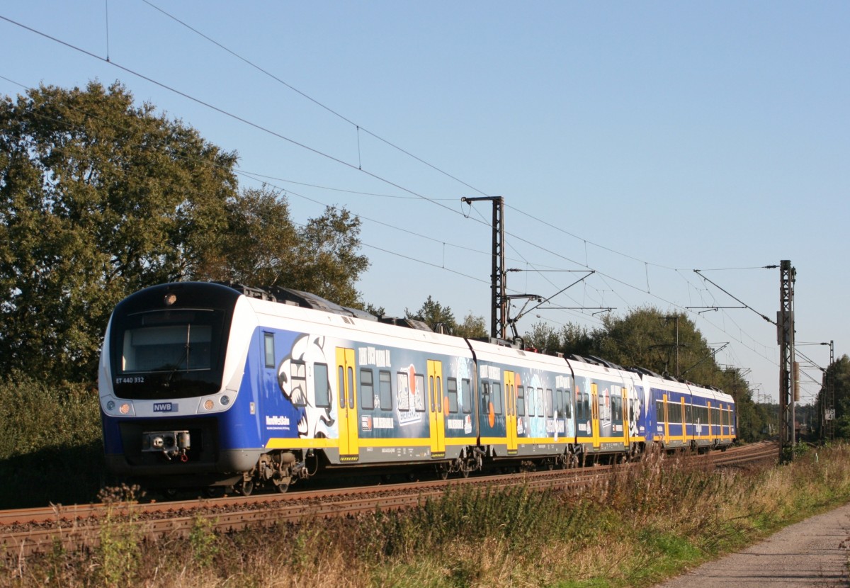440 332 als NWB 83220 (Twistringen–Bremerhaven-Lehe) am 02.10.2013 zwischen Lunestedt und Loxstedt