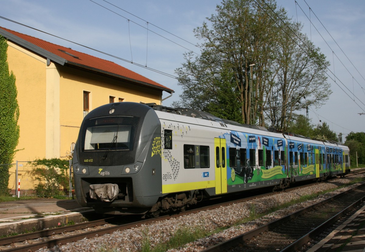 440 412 als ag 84424 (Plattling–Neumarkt) am 22.05.2014 in Mausheim
