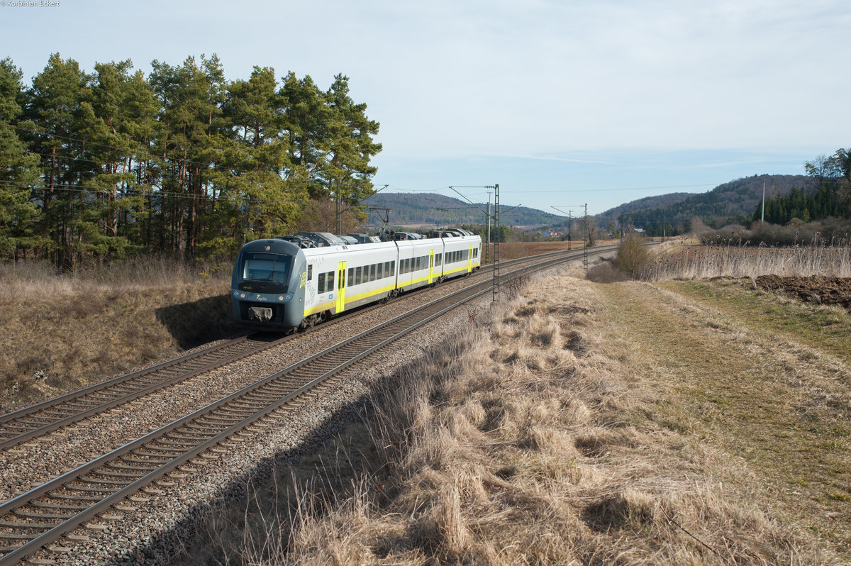 440 414 als ag 84190 von Plattling nach Neumarkt (Oberpf) bei Parsberg, 04.03.2017