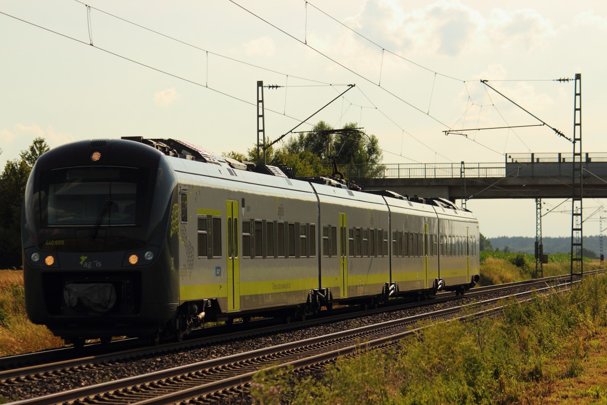 440 608 Agilis bei Radldorf am 11.07.2012. 