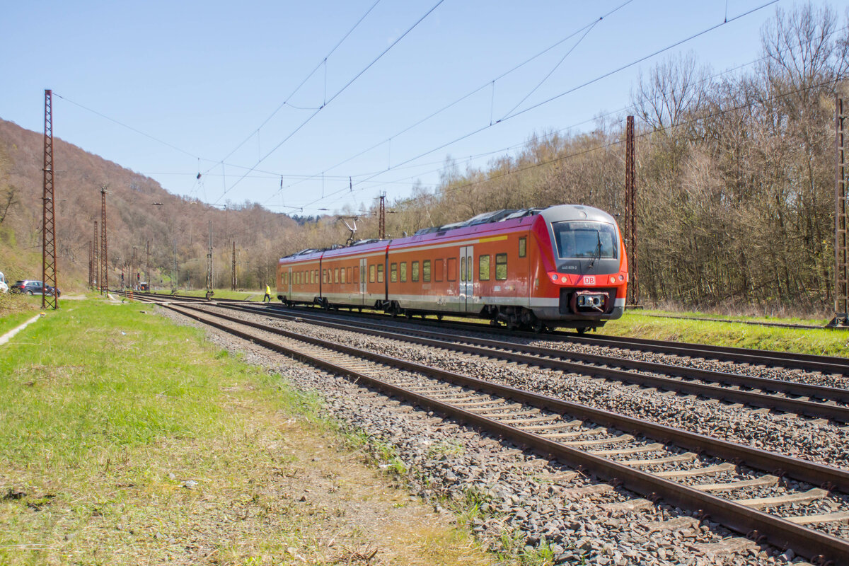 440 809-2 als RB in Richtung Schlüchtern unterwegs,am 19.04.2023 in Elm