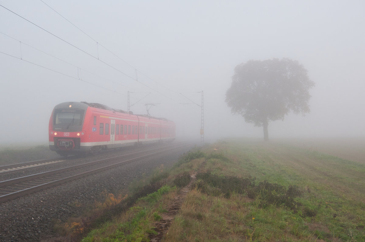 440 815 als RB 58021 von Jossa nach Bamberg bei Retzbach-Zellingen, 13.10.2018