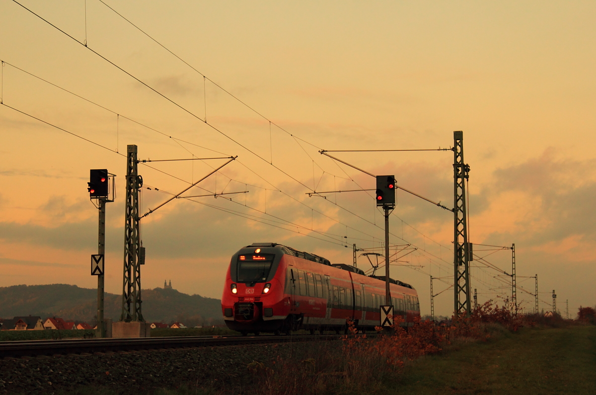 442 104 DB Regio bei Bad Staffelstein am 12.11.2015.