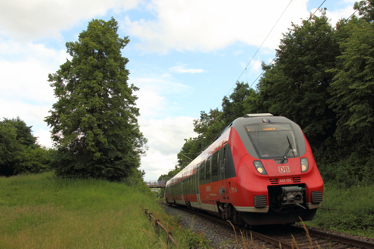 442 105 DB Regio in Schney am 18.06.2016.
