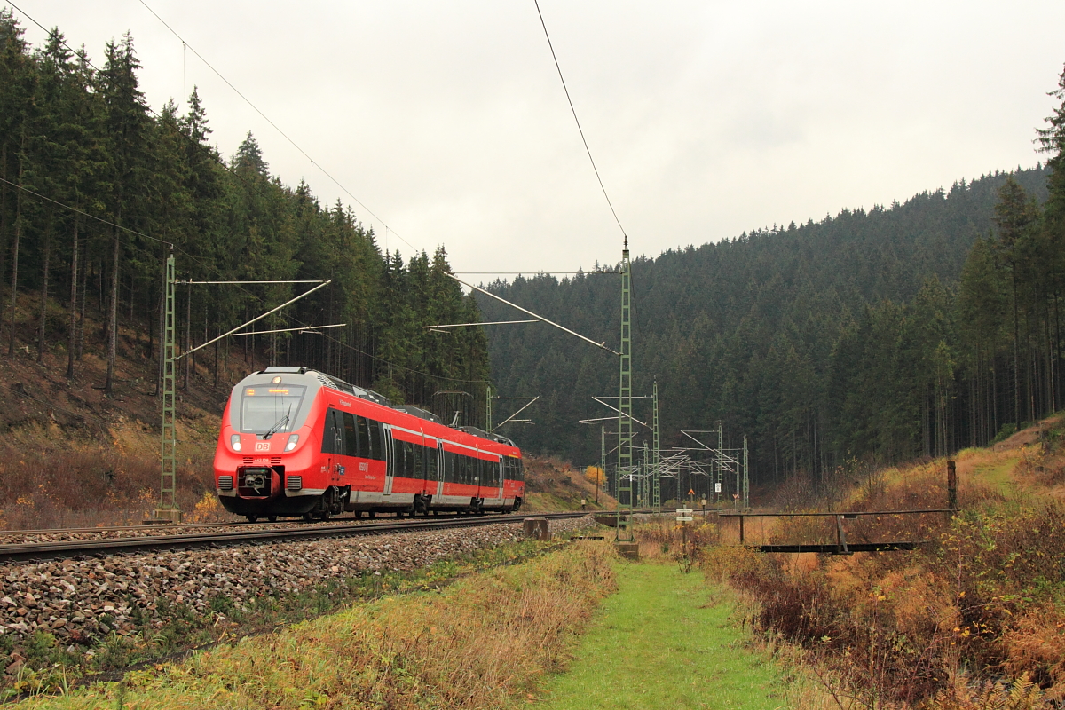442 108  Förtschendorf  bei Förtschendorf im Frankenwald am 09.11.2015.