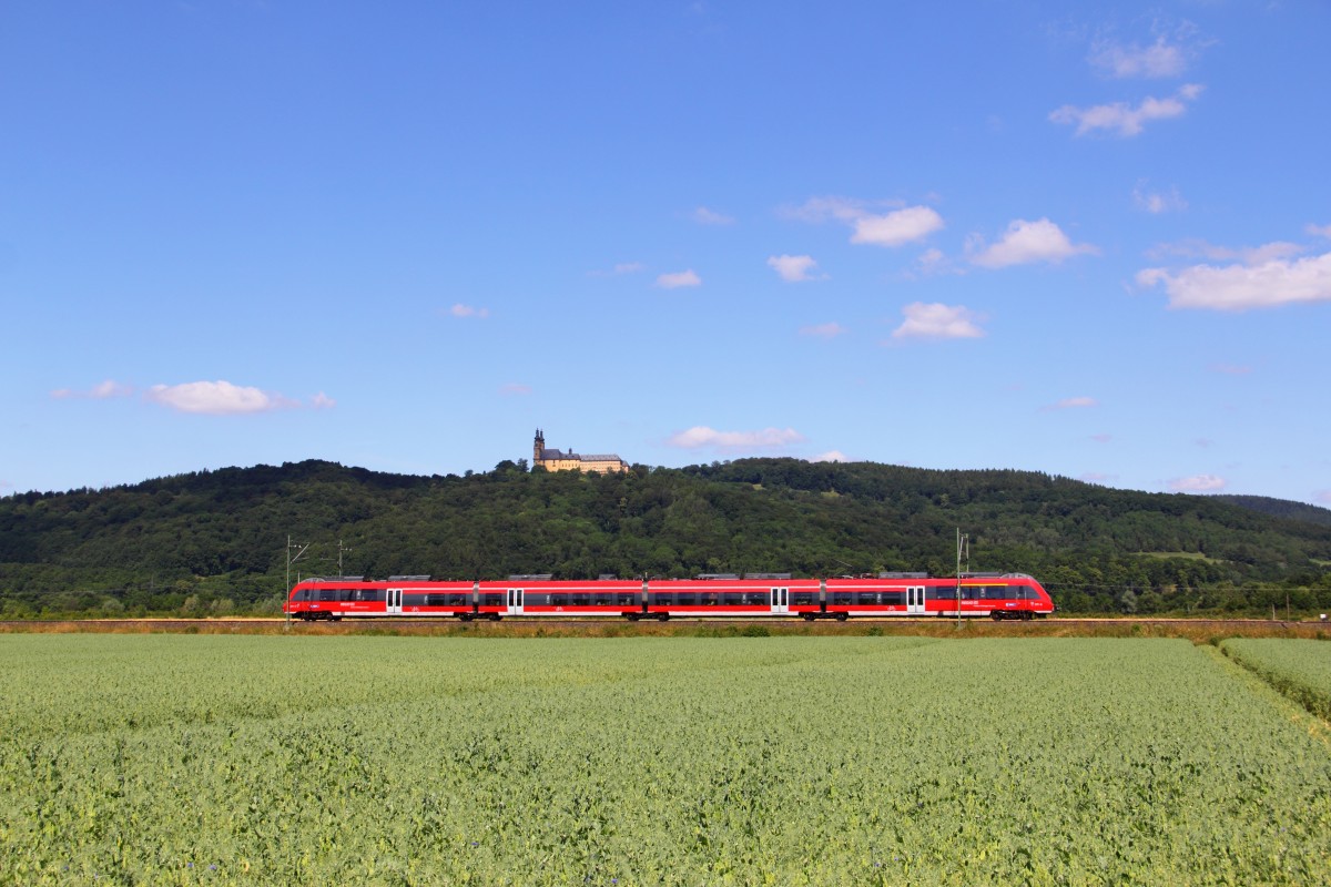 442 269 DB Regio unterhalb von Kloster Banz bei Reundorf am 14.06.2014.