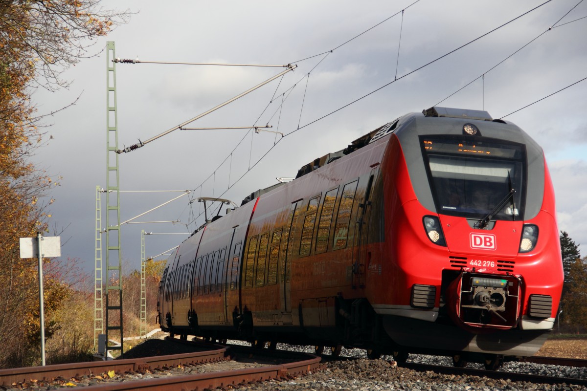 442 276 DB Regio bei Redwitz am 09.11.2013.