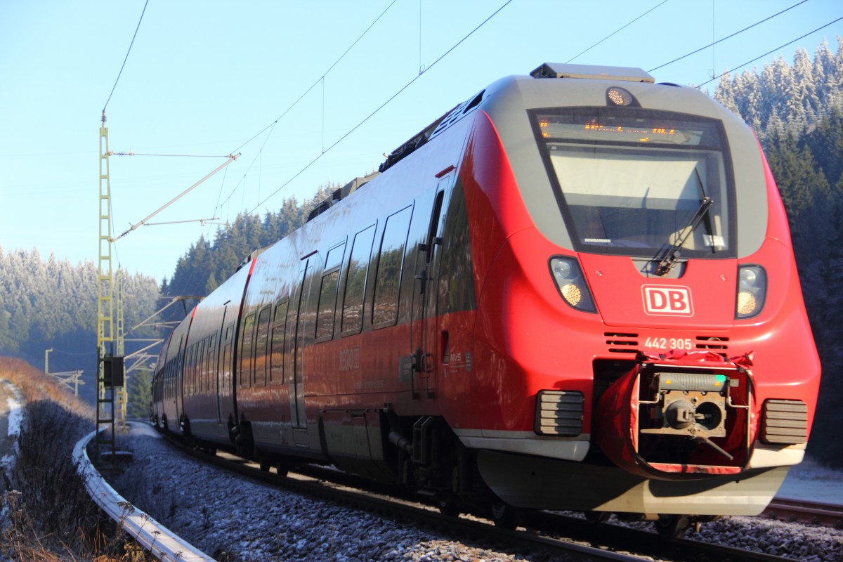 442 305 DB bei Frtschendorf am 16.12.2013
