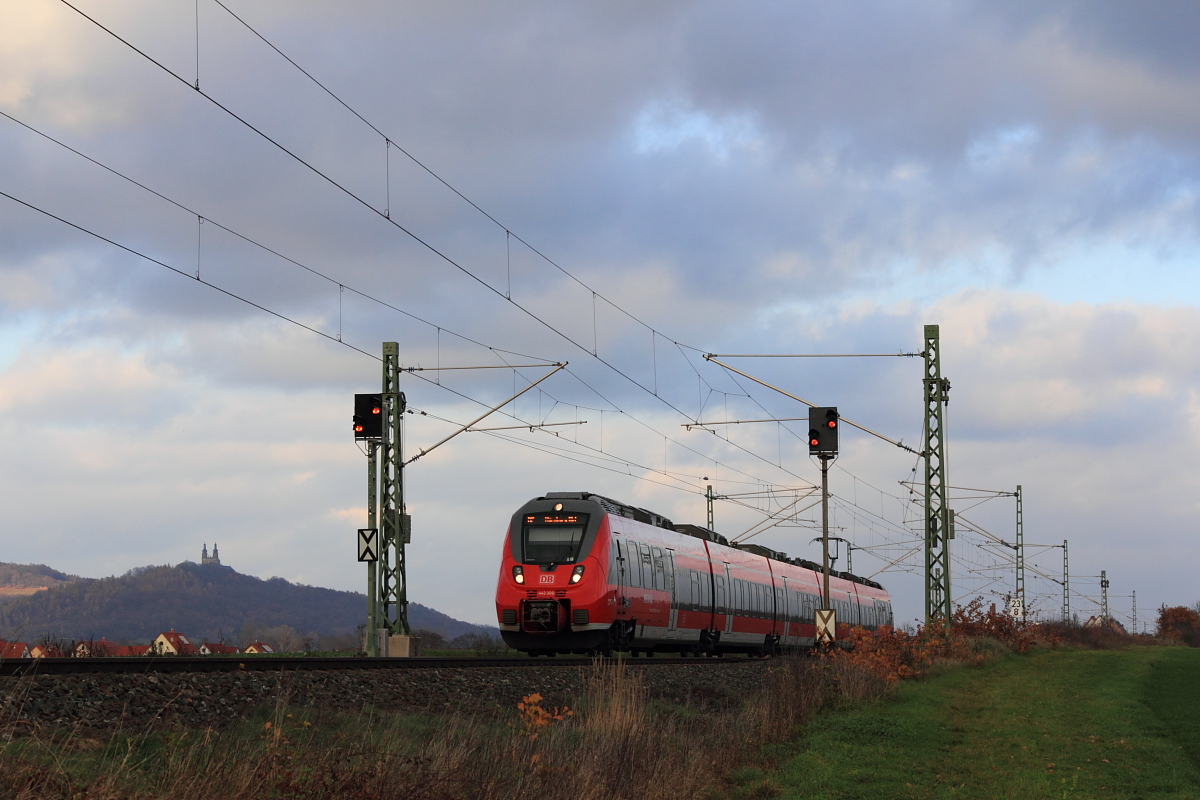 442 309 DB Regio bei Staffelstein am 12.11.2015.