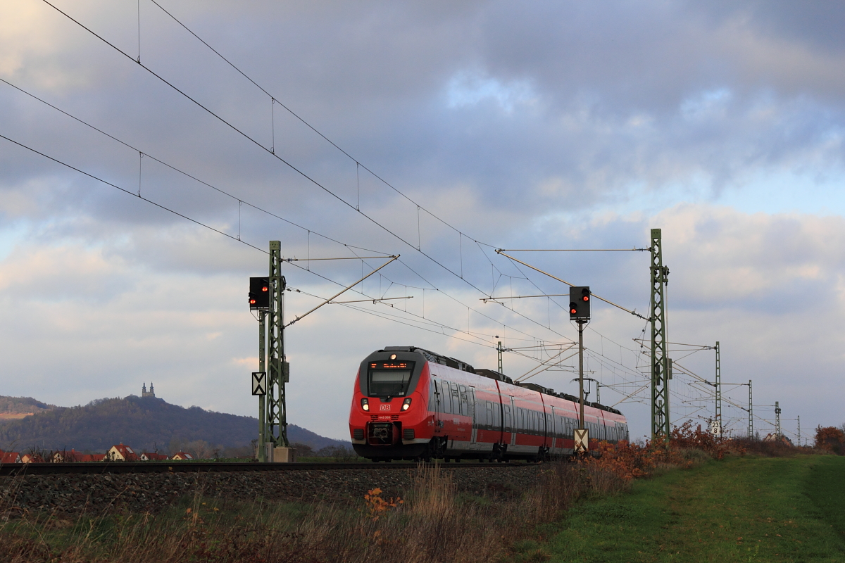442 309 DB Regio bei Staffelstein am 12.11.2015.