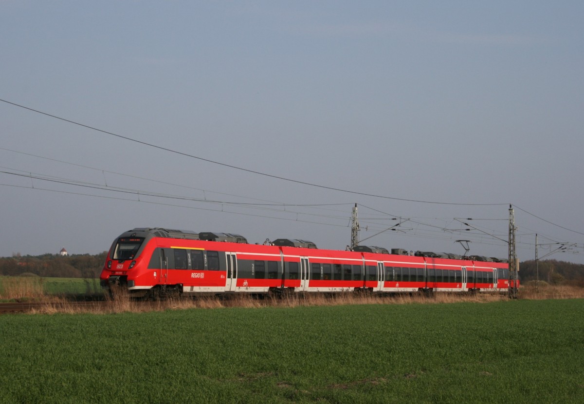 442 320 als RE 18729 (Wnsdorf-Waldstadt–Dessau Hbf) am 24.04.2013 zwischen Wnsdorf-Waldstadt und Zossen