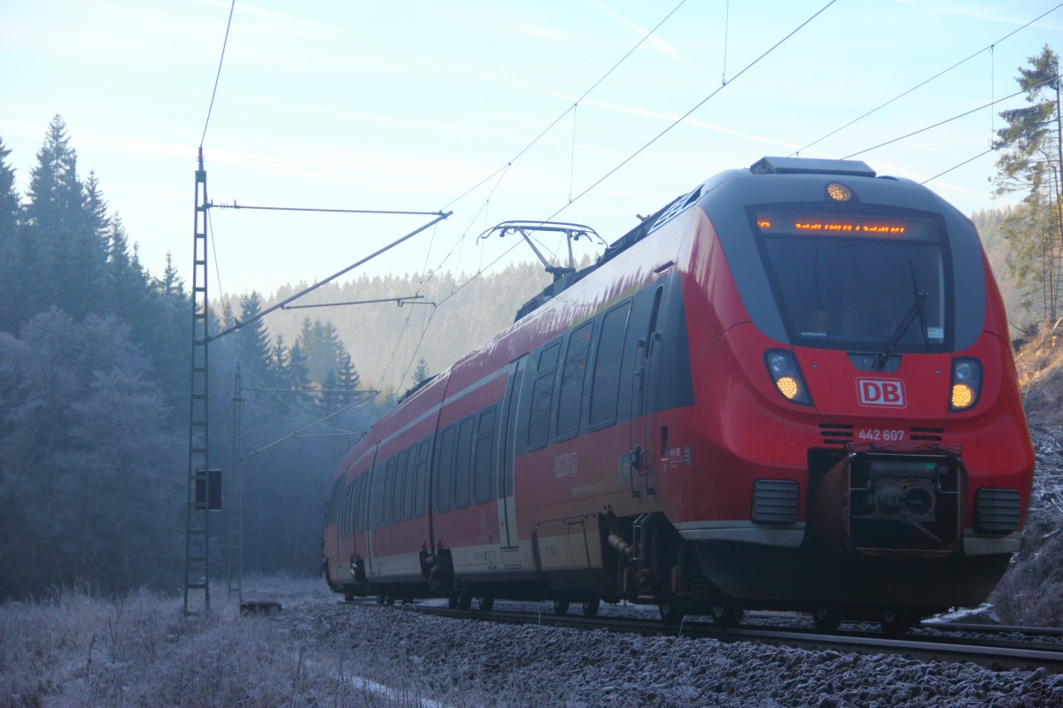 442 607 DB bei Frtschendorf am 16.12.2013