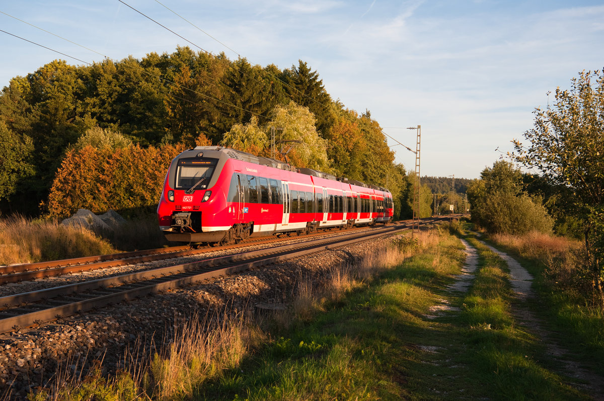 442 721 als S3 39370 von Neumarkt (Oberpf) nach Nürnberg Hbf, 11.09.2018