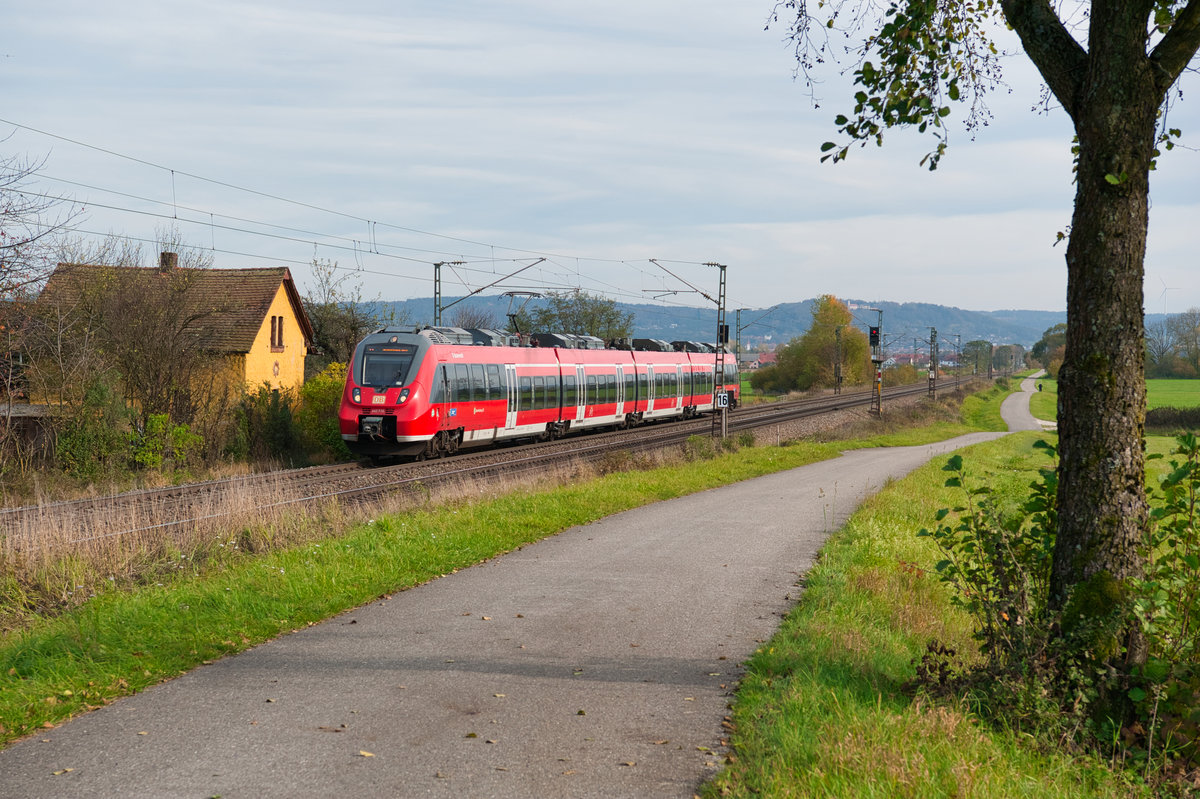 442 730 als S3 39350 (Neumarkt (Oberpf) - Nürnberg Hbf) bei Postbauer-Heng, 20.10.2019