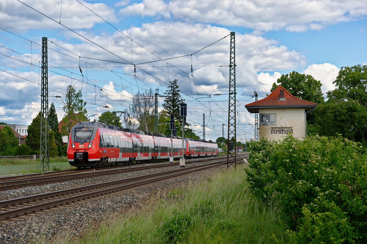 442 746 als S1 (Hartmannshof - Bamberg) bei Hirschaid, 29.05.2020