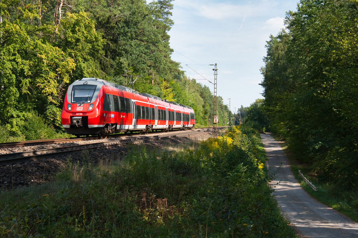 442 765 als S3 39350 bei Mimberg Richtung Nürnberg, 17.08.2018