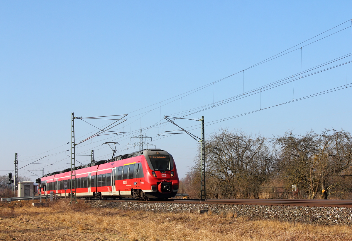 442 772 DB Regio bei Trieb am 13.02.2017.