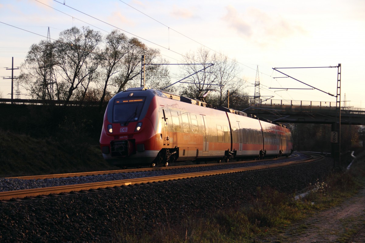 442 775 DB Regio bei Redwitz am 05.11.2013.