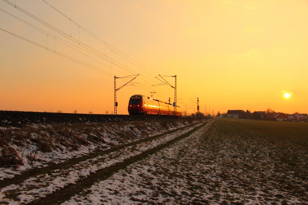442 775 DB Regio bei Reundorf am 06.02.2015.