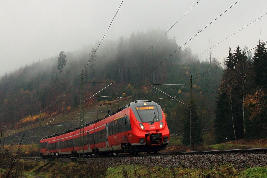 442 776 DB Regio bei Förtschendorf am 09.11.2015.