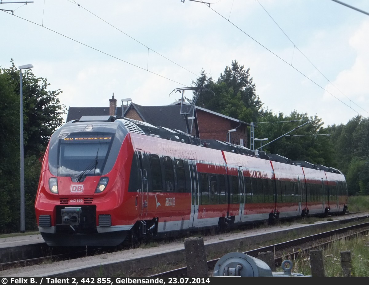 442 855 in Gelbensande am 23.07.2014