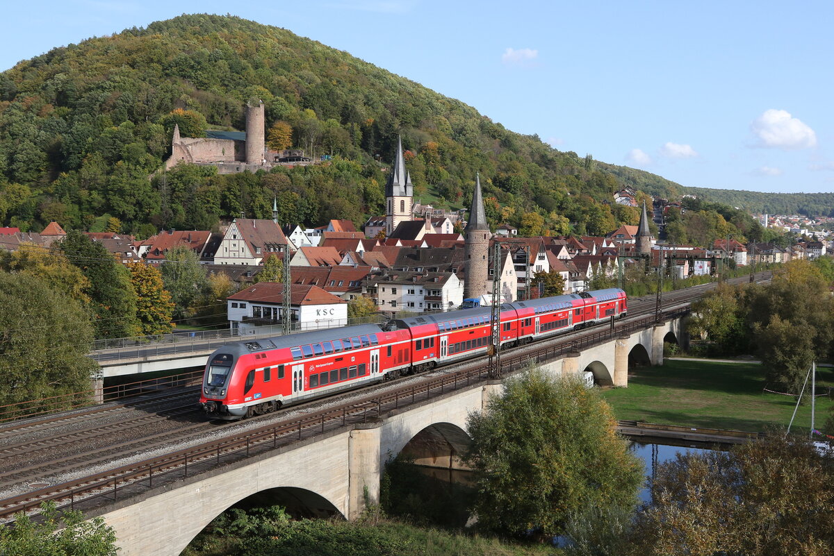 445 050 am 10. Oktober 2022 bei Gemünden am Main.