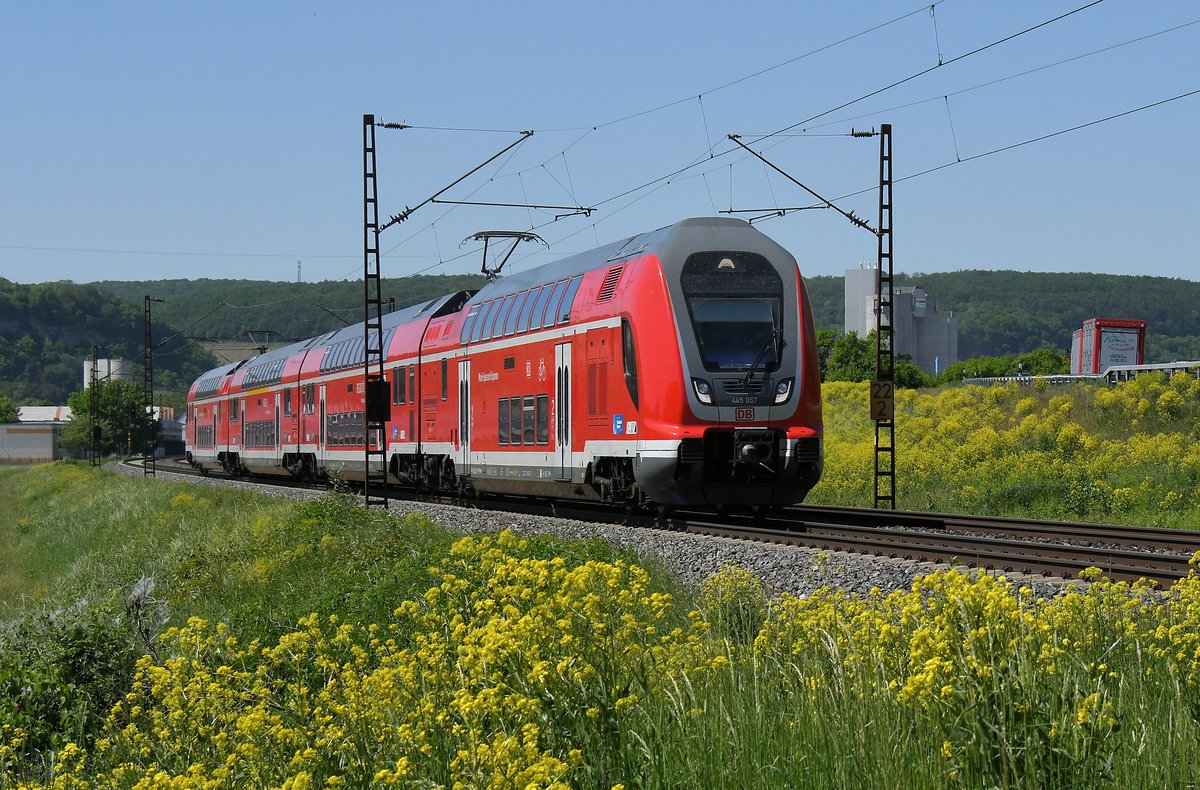 445 057 & 049 am 08.05.18 bei Karlstadt am Main