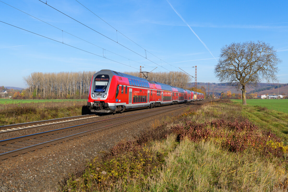 445 066 DB Regio als RE 4607 (Frankfurt (Main) Hbf - Würzburg Hbf) bei Retzbach-Zellingen, 18.11.2020