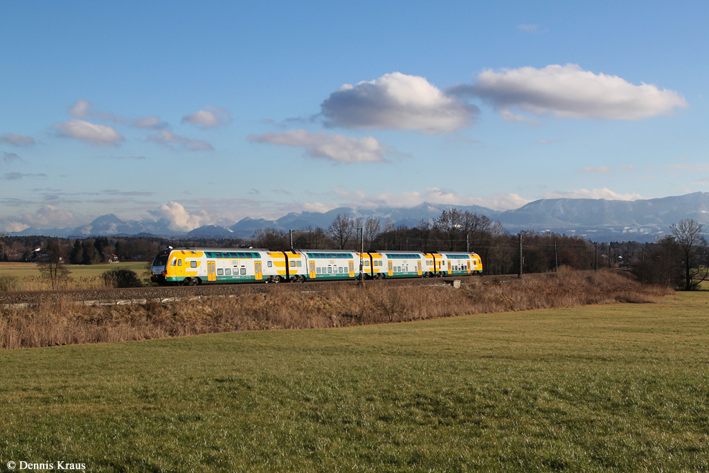 445 102 als M 79028 am 15.01.2014 bei Großkarolinenfeld.