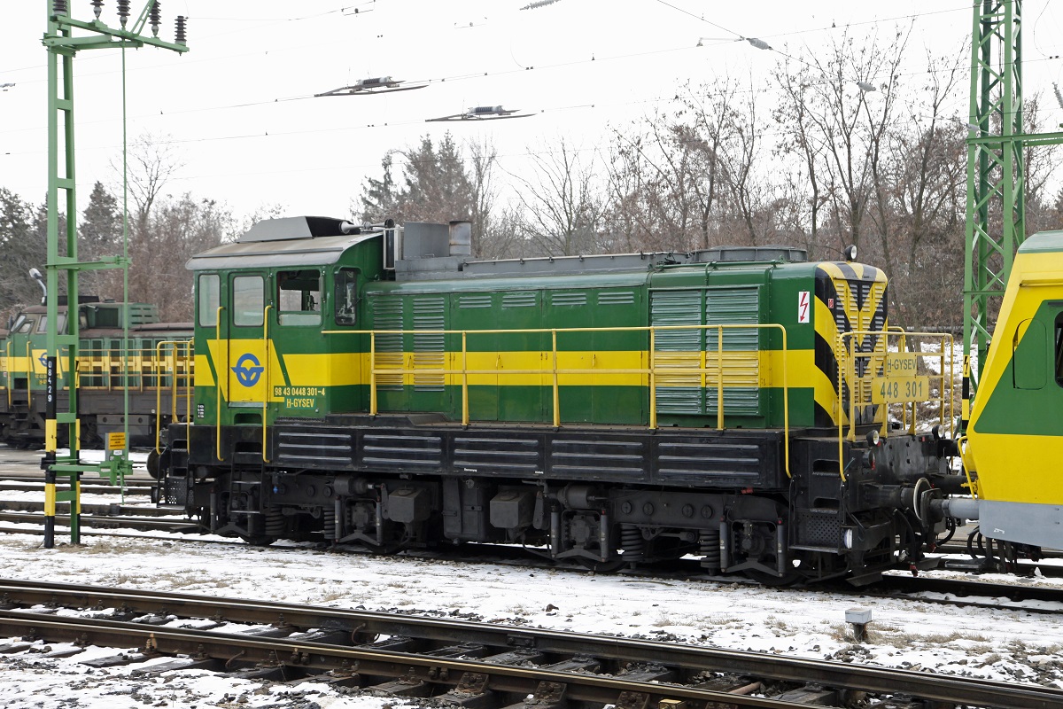 448 301 abgestellt in Sopron am 12.01.2017.