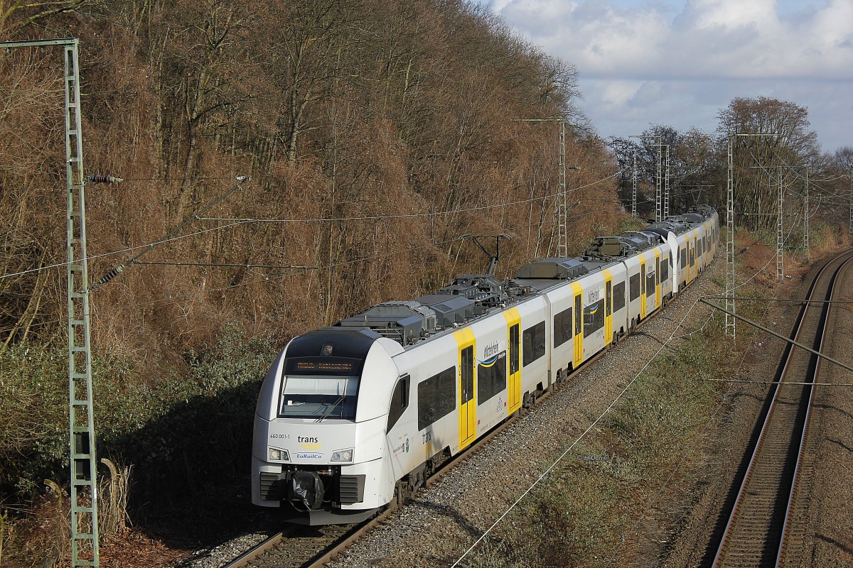 460 001-1 transregio als RB26 in K�ln West, Januar 2016.