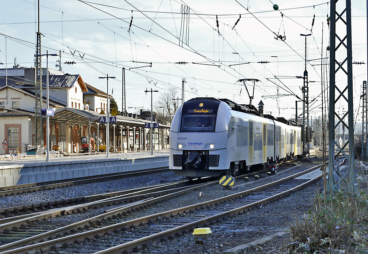 460 008-6 im Bf Remagen - 19.01.2019