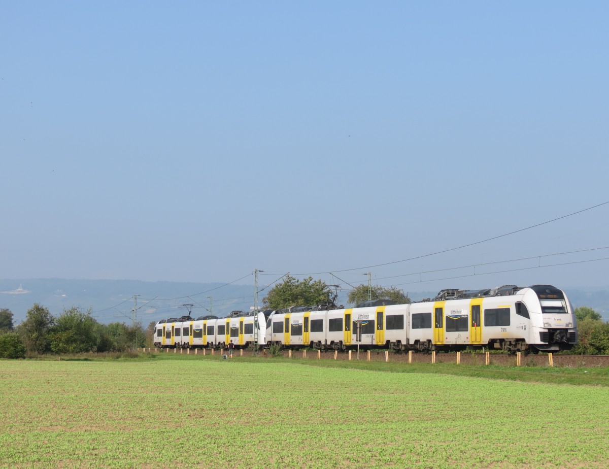 460 009+460 xxx waren am 3. Oktober 2014 als MRB25329 auf der Linie MRB32 von Koblenz nach Mainz unterwegs. 