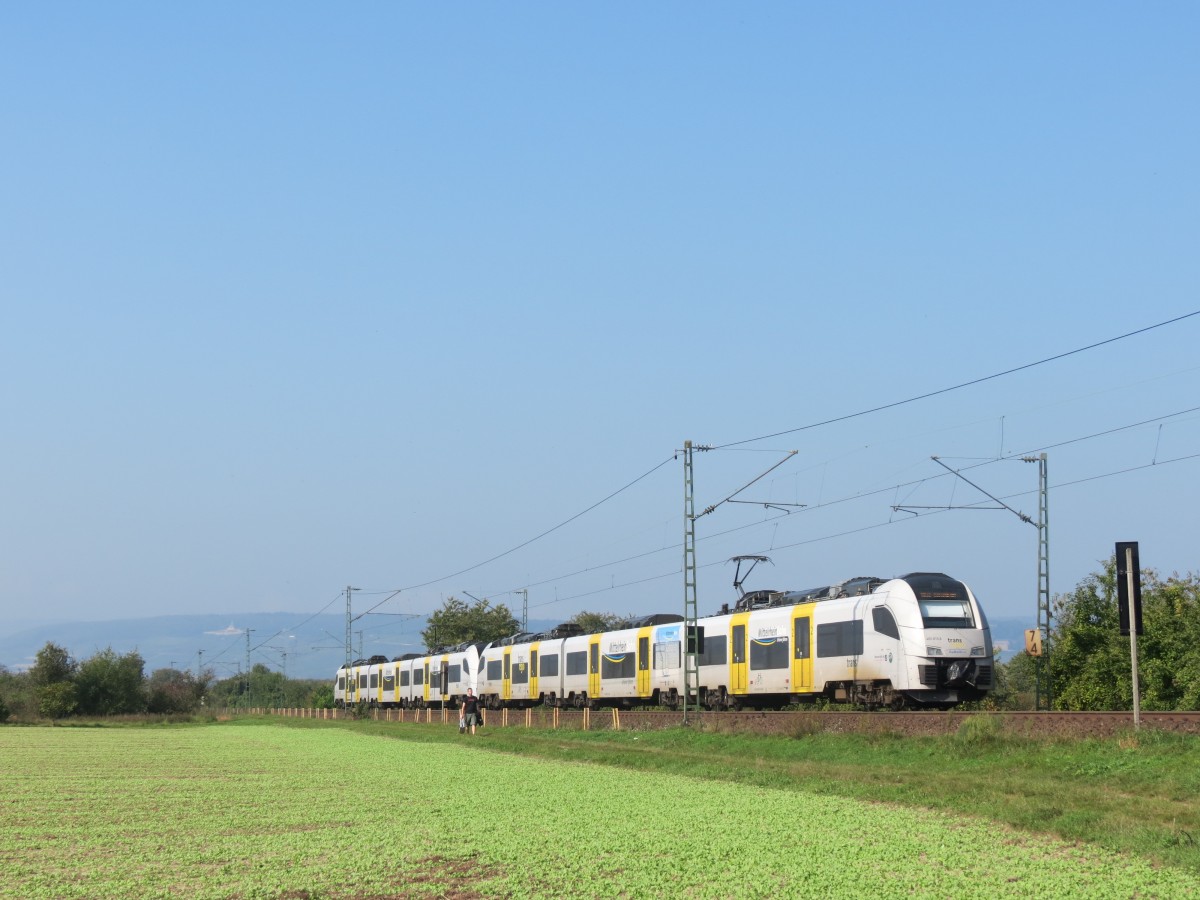 460 013+460 xxx waren am 3. Oktober 2014 als MRB25330 auf der Linie MRB32 von Mainz nach Koblenz unterwegs. 