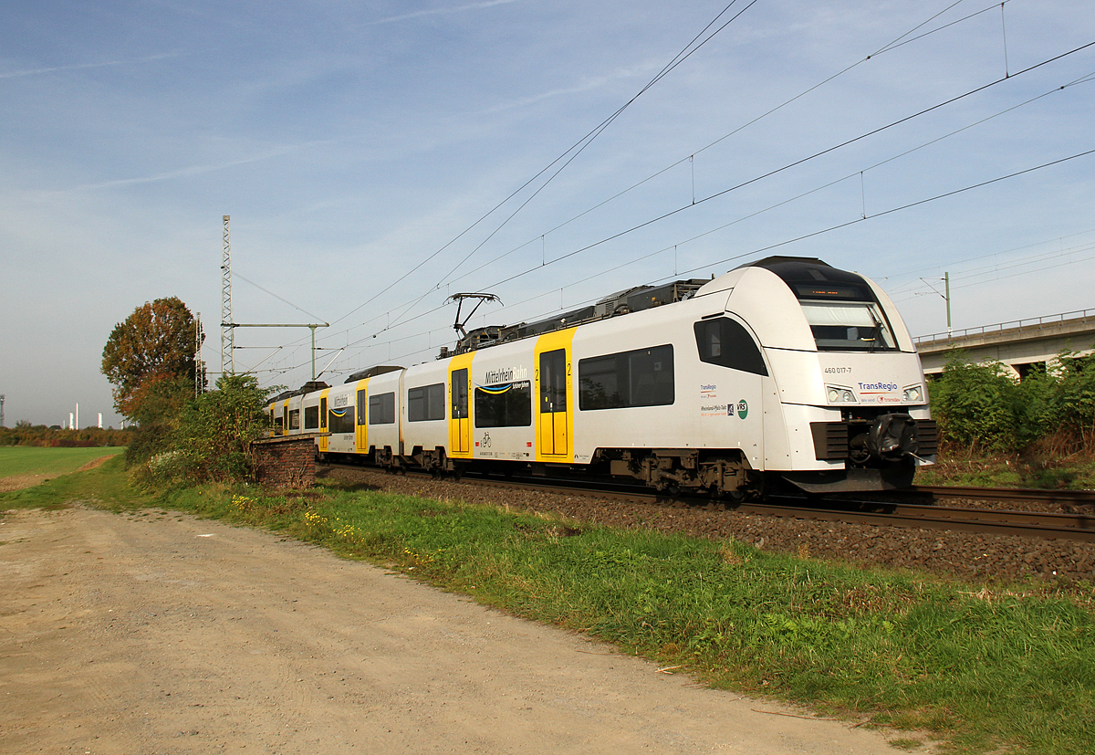 460 017 als Lr bei Porz Wahn am 19.10.2017