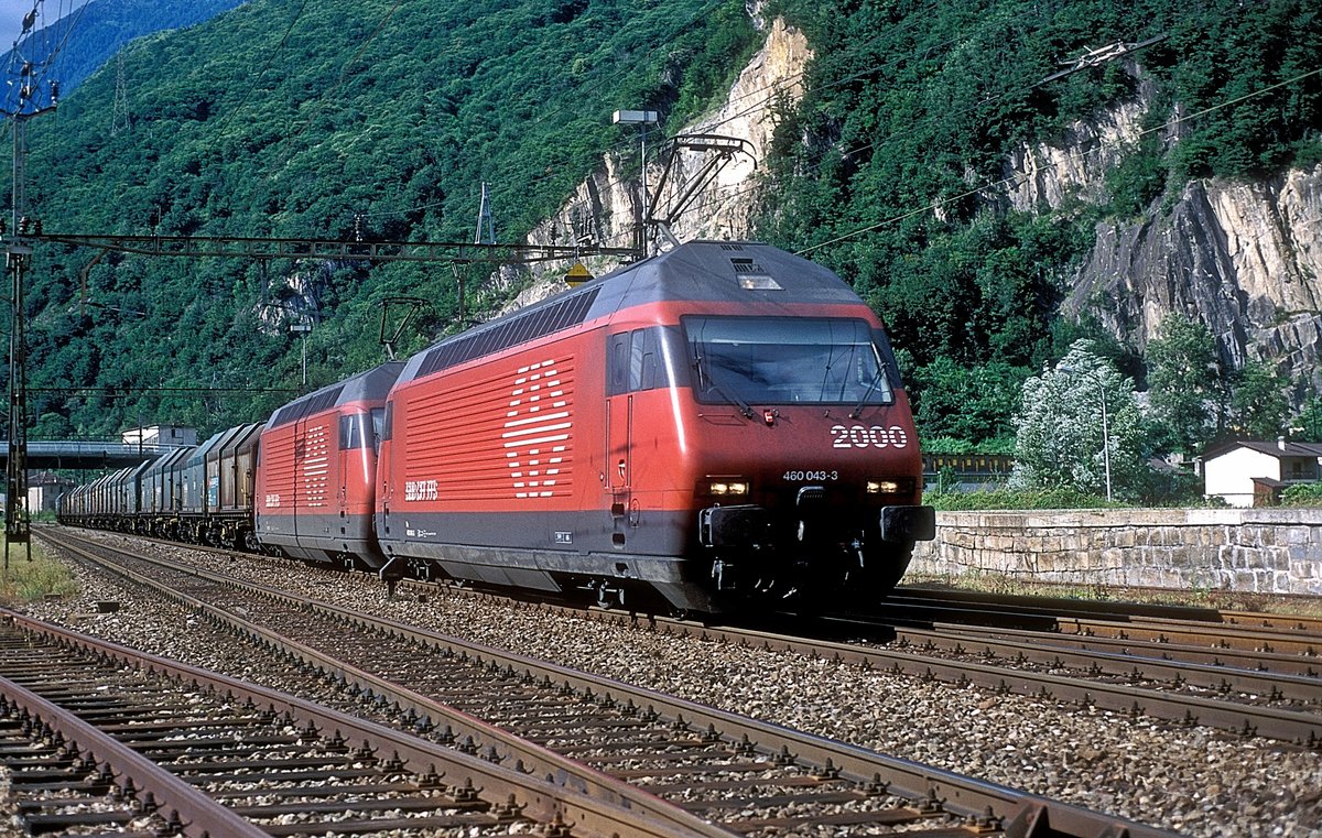 460 043 + 076  Airolo  07.09.96
