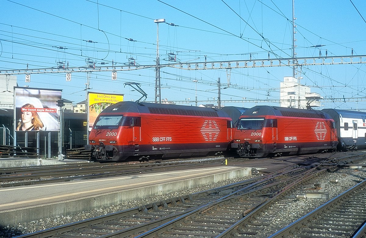 460 078 + 460 107  Zürich Hbf  26.07.99
