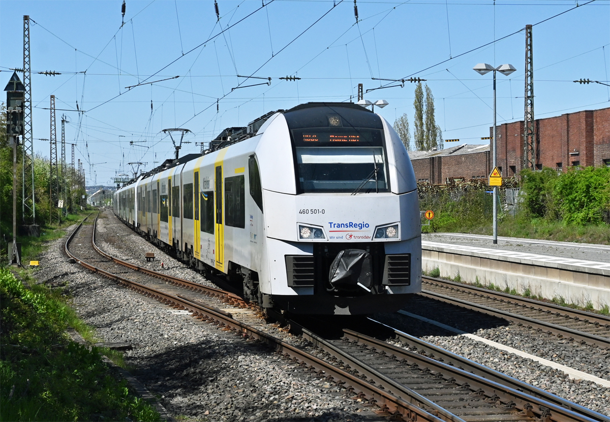 460 501-0 RB26 nach Mainz bei der Einfahrt in den Bf. Sechtem - 26.04.2021