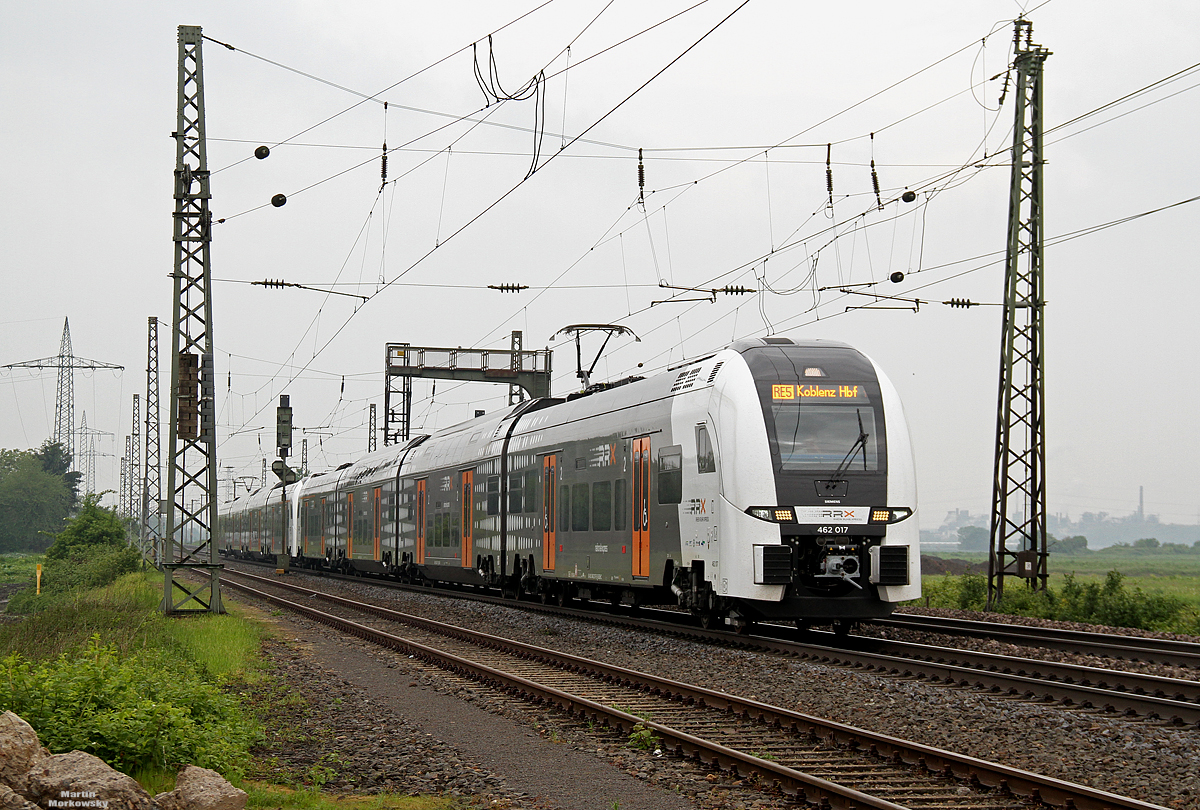 462 017 & 462 016 als RE5 nach Koblenz bei Brühl am 11.05.2019