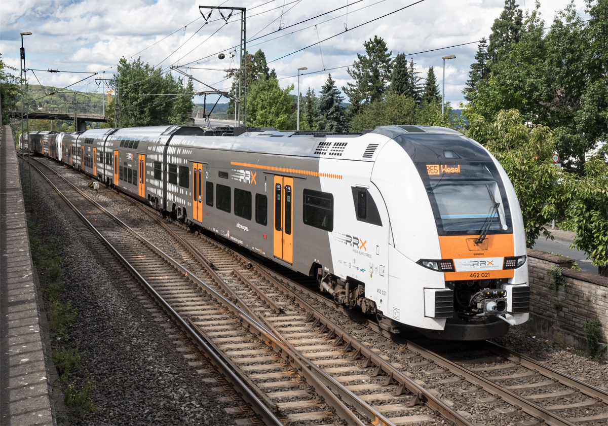 462 021 RRX RE5 nach Wesel, Ausfahrt Bf Remagen - 29.08.2020