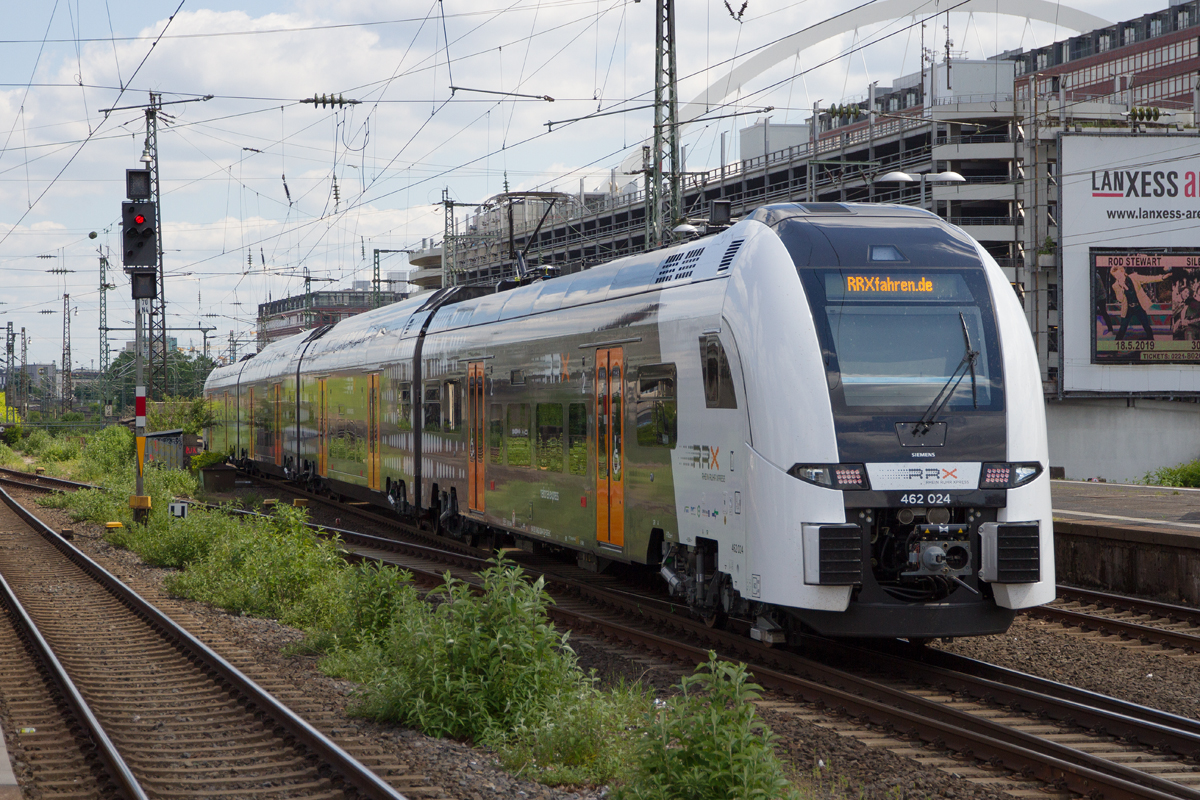 462 024 auf einer Testfahrt in Köln Messe/Deutz, am 12.05.2019.