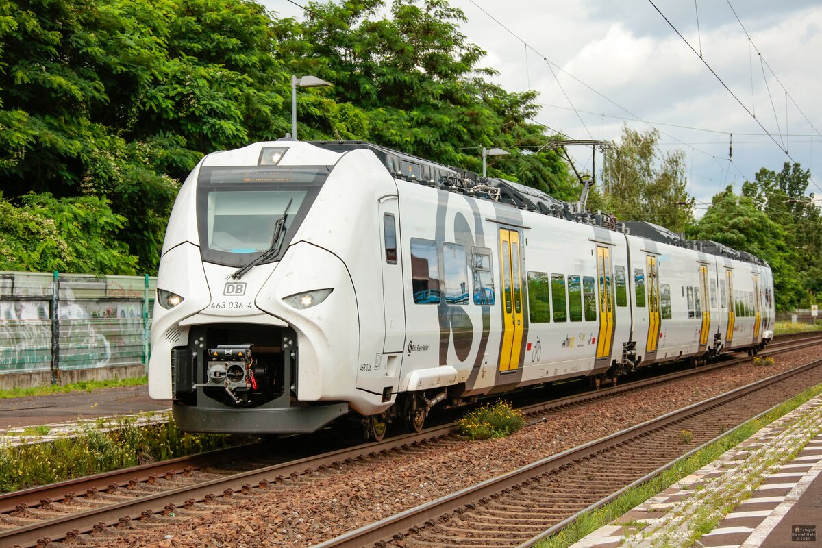 463 036-4 Mireo  S-Bahn Rhein-Neckar  in Königswinter, Juli 2021.