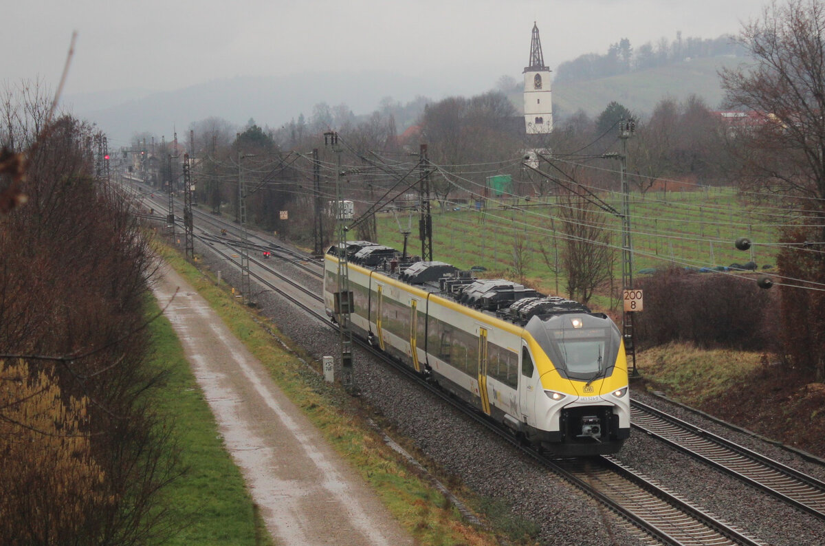 463 524-9 mit dem RB26 bei der Ausfahrt Denzlingen 
(Offenburg-Freiburg Hbf) in Denzlingen (05.02.23)