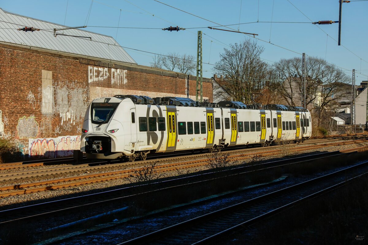 463 546-2 Mireo S-Bahn Rhein-Neckar in Wuppertal, Februar 2023.