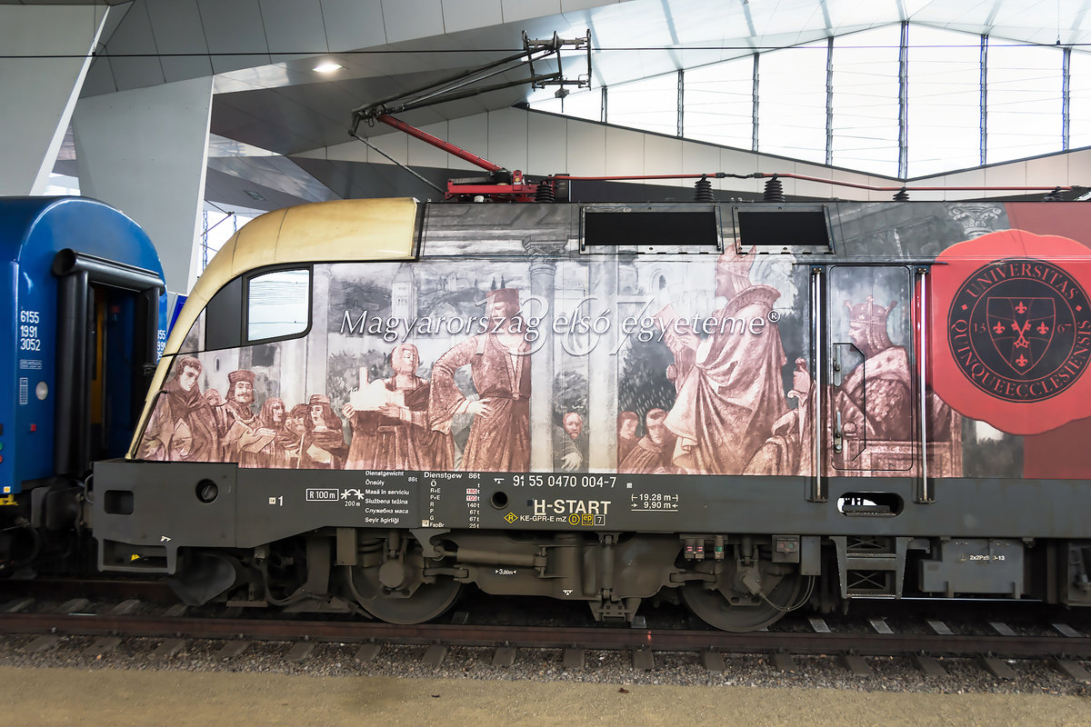 470 004  Jubileum-650  in Wien Hbf. nach der Ankunft am 14.03.2021.