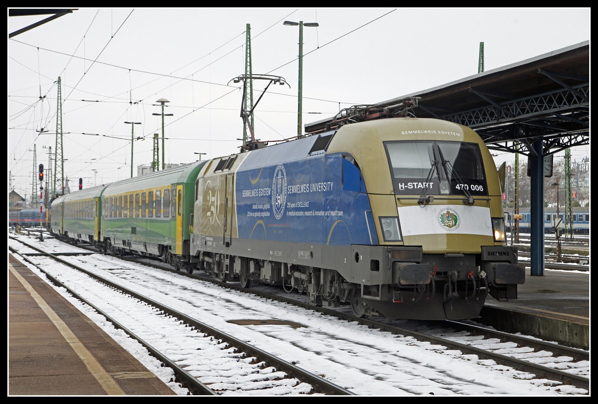 470 006 in Budapest Keleti am 5.12.2019.